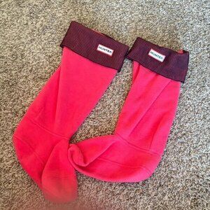 Hunter neon pink boot socks